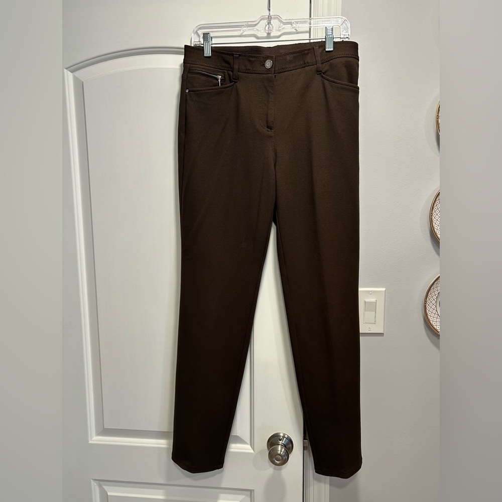 Chico’s Brown SO Slimming Brown Stretch Knit Pants - Picture 7 of 8
